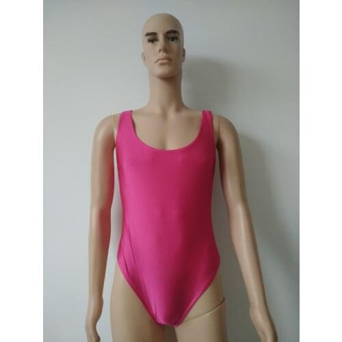 Rose red men Leotard Gymnastics Ballet Dance Leotards for Girls Spandex Leotard Bodysuit Backless Suit for women