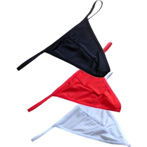 Thin Belt Low Rise T Back String Men Ultra-thin Bikini Thong Man Sexy U Convex Underwear Gay Pouch Underwear Tanga Slip