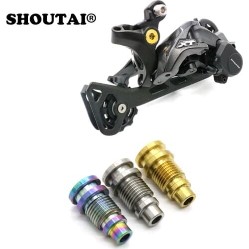 Bicycle TC4 Titanium Alloy Bolts Rear Derailleur Screw For SHIMANO XTM8000 Bike Parts