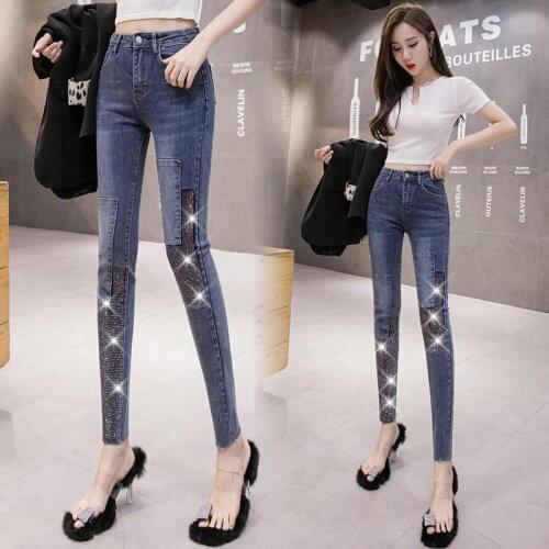 Vintage Straight High Waist Jeans Women Boyfriend Denim Jeans Slim Splicing Pants Jeans Mujer Retro Pantalones De Mujer D271