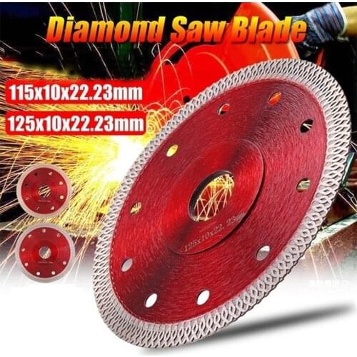 100/115/125mm Turbo Diamond Saw Blade Disc Porcelain Tile Ceramic Granite Marble Cutting Blades For Angle Grinder Diamond Saw 1p