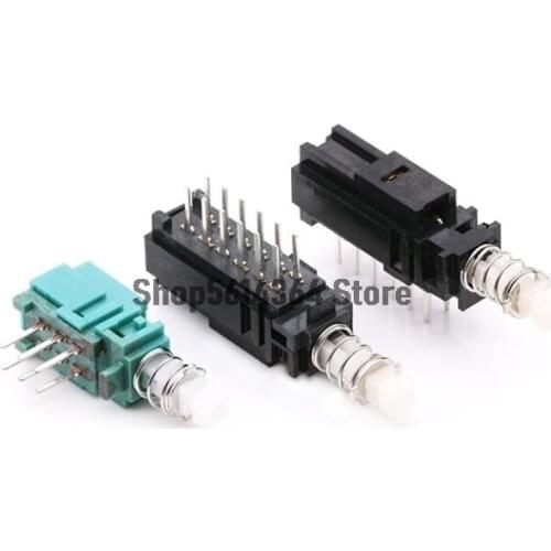 2pcs PBS 6/12Pins Lock/Unlock Piano Type Push Button Switch