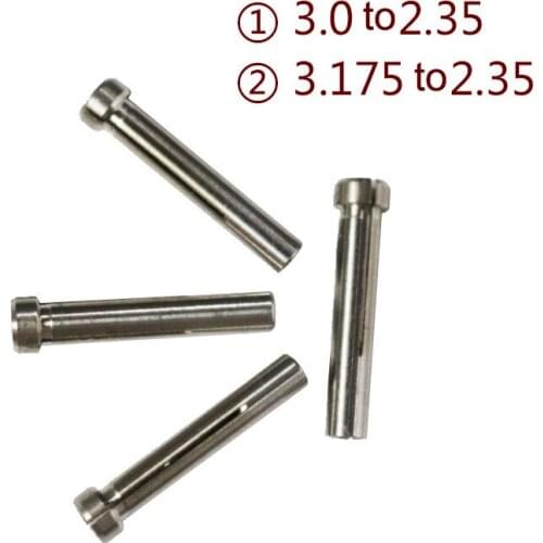 5pcs Dental Lab Micro Motor Strong Micromotor handpiece Collect Chuck 3.0mm and 3.175mm Adapter to 2.35mm For Seashin Strong204