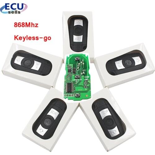 5PCS X Keyless-go Full Smart Remote Key for BMW 1 3 5 Series X5 X6 2006-2011 868MHZ ID46