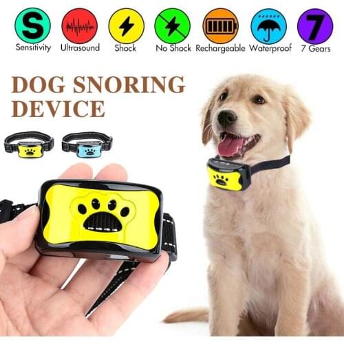 50Pcs/Lot Barking Control Device Rechargeable Waterproof Anti Barking Collar Barking Detection Pet Dog Training Equipment Collar