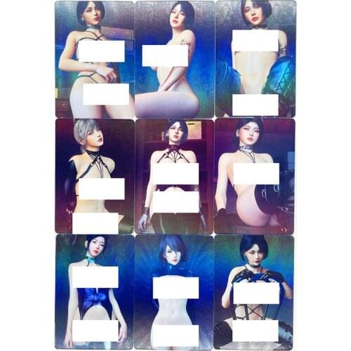 9pcs/set ACG Sexy Nude Toys Hobbies Hobby Collectibles Game Collection Anime Cards