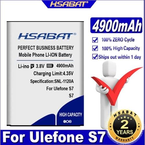 HSABAT S7 4900mAh Battery for Ulefone S7 MTK6580 5.0inch