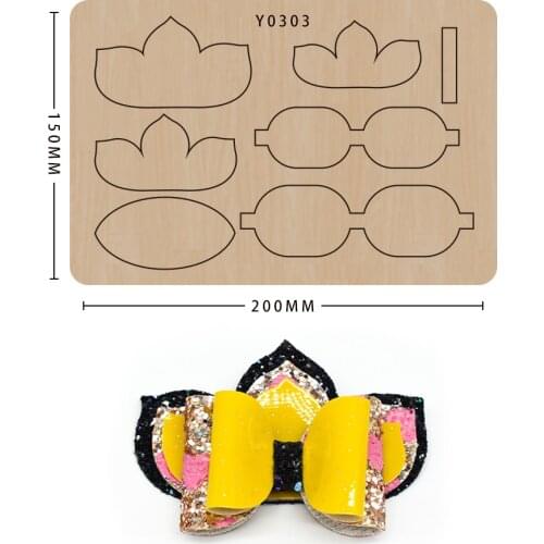Bow Diy Craft Scrapbook Wooden Cutting Die Making Decor Supplies Dies Template Suitable For Common Die-Cutting Machines