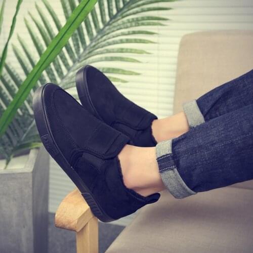 Brand New Leisure Winter Plus Velvet Warm Cotton Shoes Thickened Slip-On Casual Boots