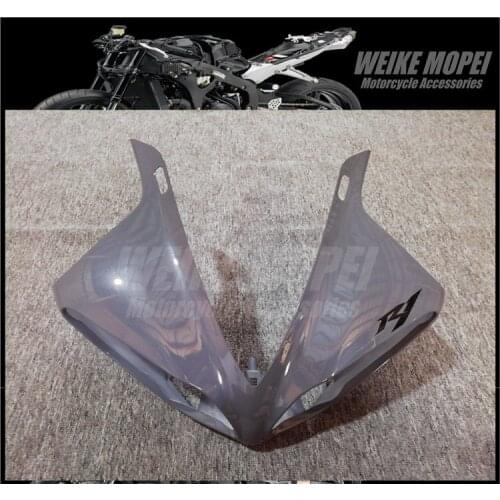 Cement gray Front Upper Fairing Headlight Cowl Nose Panlel Fit For YAMAHA YZF1000 R1 2009 2010 2011 2012 2013 2014