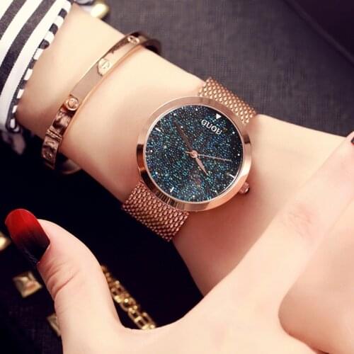 Часы металлические женские GUOU China At AliExpress