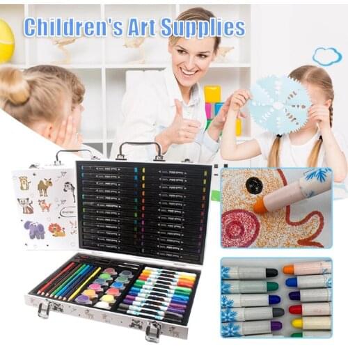 Art Supplies for Kids Colors Double Side Marker with Portable Art Box for Drawing Painting Childrens Birthday Gift DU55