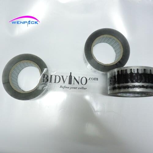 40mm x100M custom printed logo gift adhesive clear sealing tap