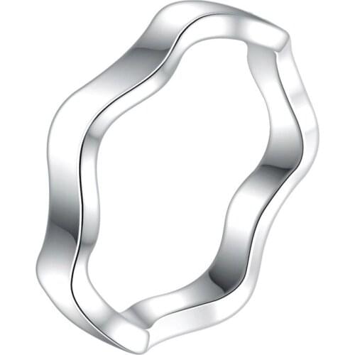 Hot Silver color finger ring size 5 # 6 # 7 # 8 # 9 # Fashion jewelry good quality and low price simple design AR242