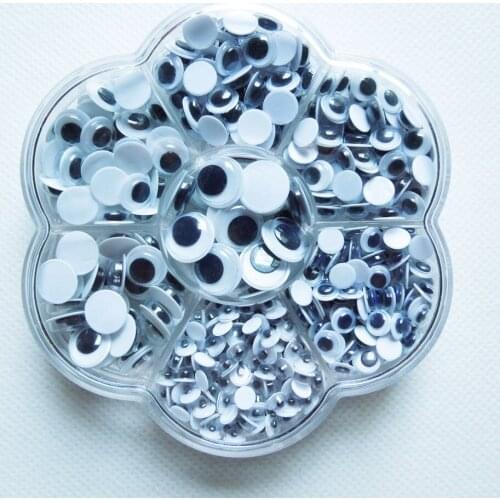 Doll Accessories Scrapbook Eye 550pcs/Box 5-12mm Self-adhesive Scrapbook Doll Eyes Safety Eyes Children Handmade Scrapbooking