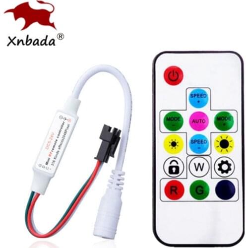 Led Dream-Color Controller DC5-24V With 14Keys RF Remote 366Kinds of Changes Effects For WS2811 WS2812 WS2812B SK6812 Led Strip