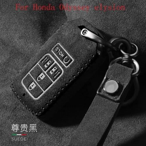 Hot sale Car Key Case Key Chain Bag High quality suede For Honda Odyssey elysion 2019 2020 Accessories