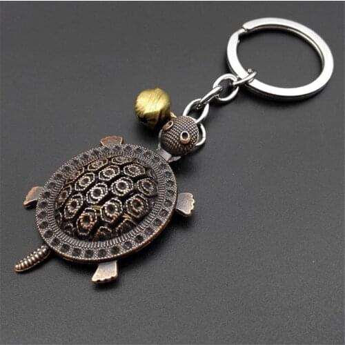 Retro Mini Decoration lovely little turtle Keychain Paris Tour Eiffel Key Chain Key Holder Key Ring Women Bag Charm Pendant Gift