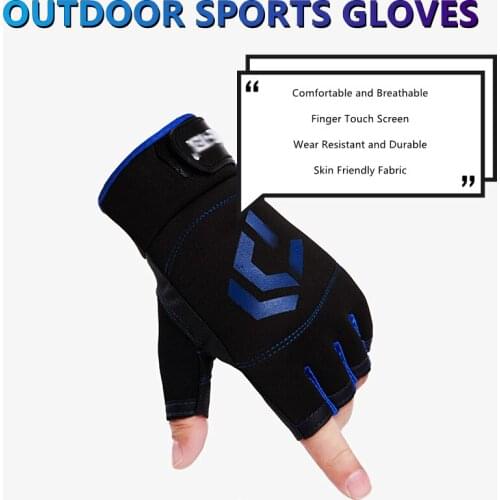 Motorcycle Durable Antiskid Gloves Spring and Autumn Windproof Waterproof Dew Three Finger Gloves Summer Half Finger Gloves