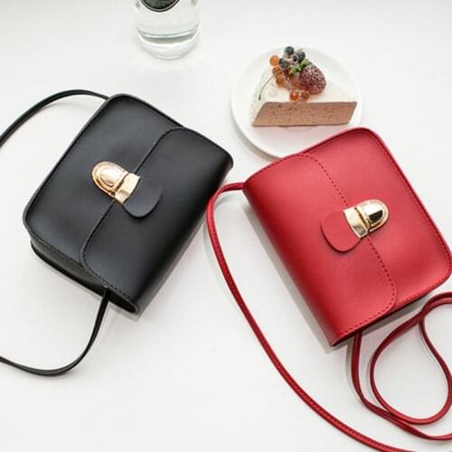 New 2021 Fashion Ladies Messenger Bags Cheap Hasp PU Leather Small Shoulder Bags Women Crossbody Bag For Girl Brand Handbags