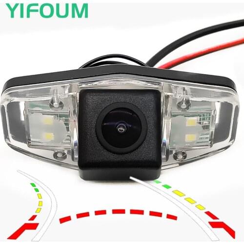 YIFOUM HD Dynamic Trajectory Tracks Car Rear View Backup Parking Camera For Honda Pilot Accord Civic EK FD Odyssey Acura TSX