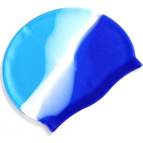 Silicon Waterproof Swimming Caps Sports Swim Pool Hat Swimming Cap Free size for Men & Women Adults