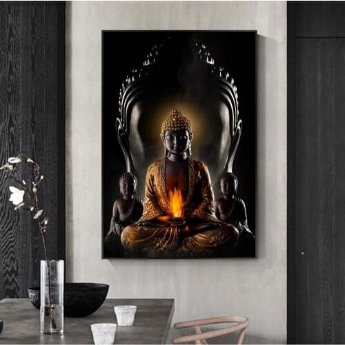 Modern Buddhist Canvas Art Painting Buddhist Poster Wall Decoration Poster Printing Oil Painting Wall Pictures for Living Room