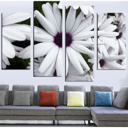 Modern Black White Beautiful Flower Poster And Prints Canvas Painting Wall Art Picture For Living Room Home Decor FA584