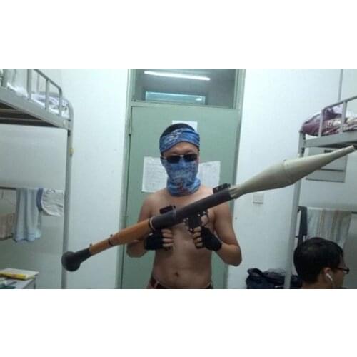 DIY 1:1 Life Size RPG-7 Launcher Paper Model Assemble Hand Work 3D Puzzle Game Kids Toy Hand-made Toy