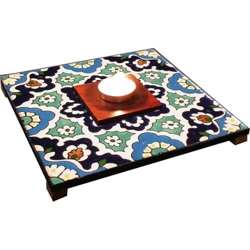 Tepsiburda Wood Scented Candle-Decorative Candle Holder