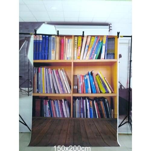 Vinyl Photography Background Book Shelf Backdrop Birthday Customized Products Photobooth