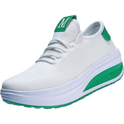 Tennis Shoes For Women Cool Breathable Sneakers 2021 Summer Sports Shoes Comfy Platform Wedge Jogging Trainers Zapatos De Mujer