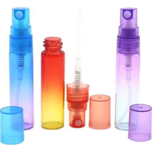 20pcs/lot 5ml Travel Portable Glass Perfume Bottle Spray Bottles Sample Empty Containers atomizer Mini Refillable Bottles
