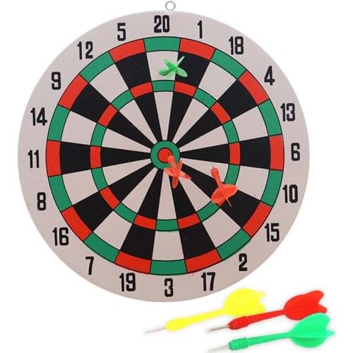 29.5CM Safety Double Sided Dart Board & Darts Game Set Perfect For Man Cave Game Room Kids Decoration Thickened Foam Dart 1 Set