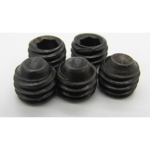 50Pcs DIN916 M2 M2.5 M3 M4 Black grade 12.9 hex socket Grub Screw cup point set grub screws