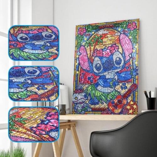5D Diamond Embroidery Animals DIY Diamond Painting Special Shaped Cat Colorful Picture Of Rhinestone Cartoon 30x40cm Home Decro