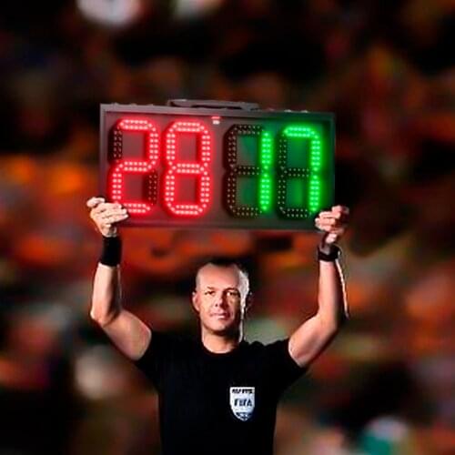 60cm LED Manual Scoreboard Portable Football Electronic Soccer change player display board 1 side Referee substitution boards