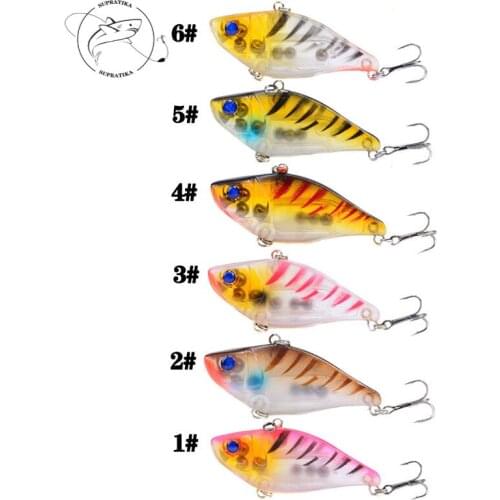 7cm/12g Artificial VIB Anti-Corrosion Bionic Professional Fishing Lure Hard Bait 3D Eyes Freshwater Plastic Fishing Bait
