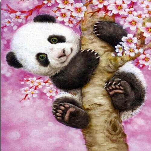 Home Beauty 5D Diy Diamond Mosaic Picture of Rhinestones Embroidery Diamond Painting Cross Stitch Animals Panda Home Paintings
