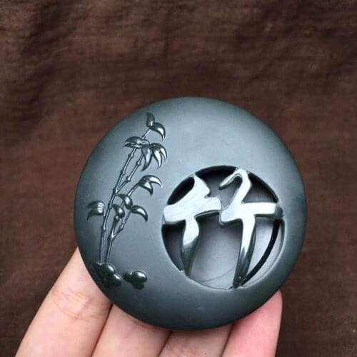 Hetian Qingyu first-class fine blessing rouge box pendant hp01