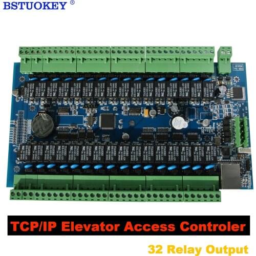 Elevator Access Controler TCP/IP Network 32 Floor Elevator Hierarchical Controller System Rfid Card Elevator Floor Controller