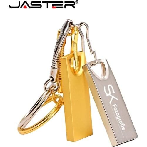 JASTER Hot Super Mini Usb Flash Drive Metal usb stick 64GB pendrive usb flash 64gb 32GB 16GB 4GB waterproof pen drive flash disk