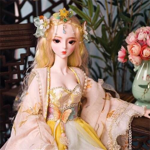 26 Movable Joints BJD Doll 1/3 With Full Outfits Wigs Shoes Makeup Ball Jointed Dolls collection kids toys Christmas gifts