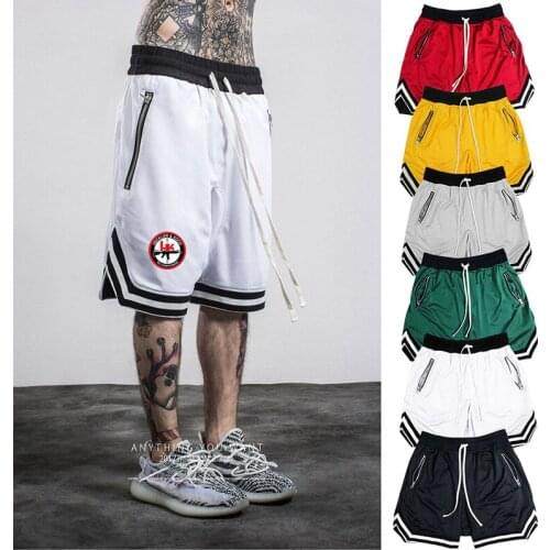 Summer Hk Heckler Koch No Compromise Print Mens Sports Shorts Street Wear Pants Sandy beach Sports Shorts Zipper Pocket Shorts