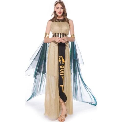M-XL 2019 New Halloween Costume cosplay Cleopatra Dancer Masquerade Costume