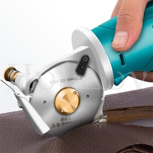 Small charging electric round knife cutting electromechanical scissors cloth hand-held clothing cloth tailor scissors 2000r/min