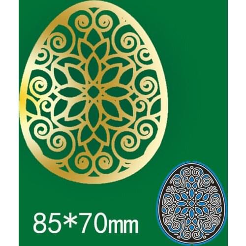 Flower pattern egg Cutting Dies Stencil DIY Metal Cutting Dies Scrapbooking Card Paper Craft Embossing Folder Template