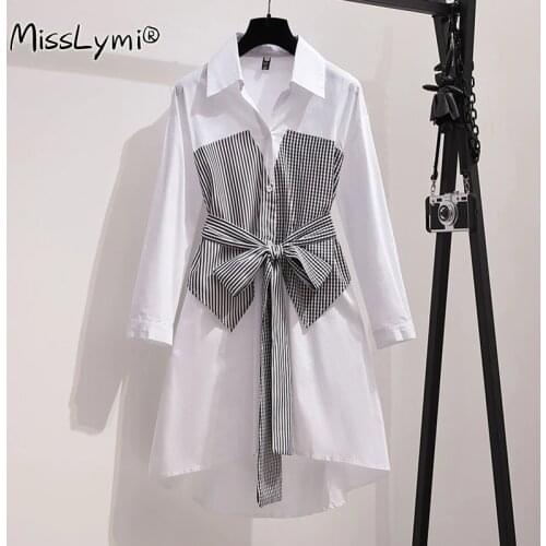 MissLymi Fashionable Shirt Dresses