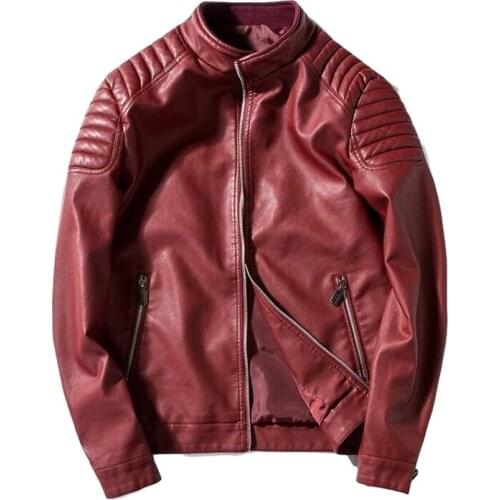 Leather jacket men Biker Leather Jacket Men Fur Coat Motorcycle PU Casual Slim Fit Outwear Male Black Clothing Plus Size M-4XL