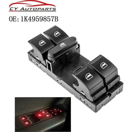 Electric Power Master Window Switch For SEAT V W Tiguan J*etta Golf MK5 MK6 G*TI Rabbit Passat B6 B7 3C Tiguan 1K4959857B Button